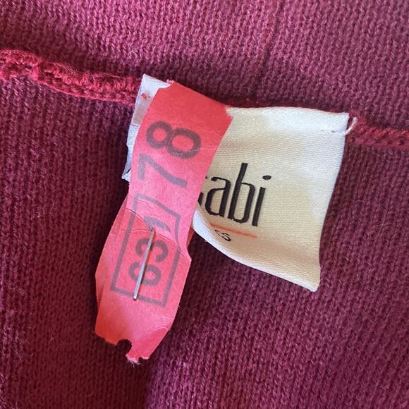 Cabi Maroon Open Front Cardigan Sweater #3479 Size XS - Picture 8 of 10